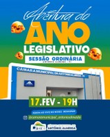 Convite para o início do ano legislativo 2025